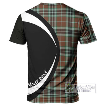 Thomson Hunting Modern Tartan T-Shirt with Family Crest Circle Style