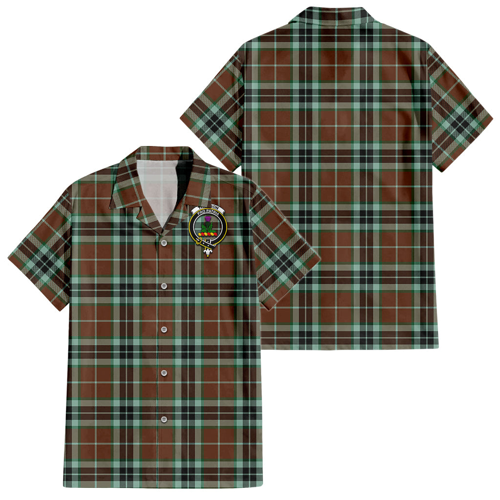 thomson-hunting-modern-tartan-short-sleeve-button-down-shirt-with-family-crest