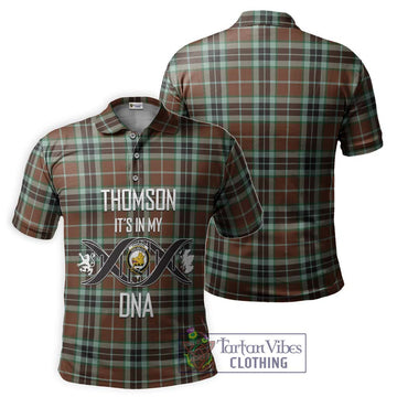 Thomson Hunting Modern Tartan Polo Shirt with Family Crest DNA In Me Style