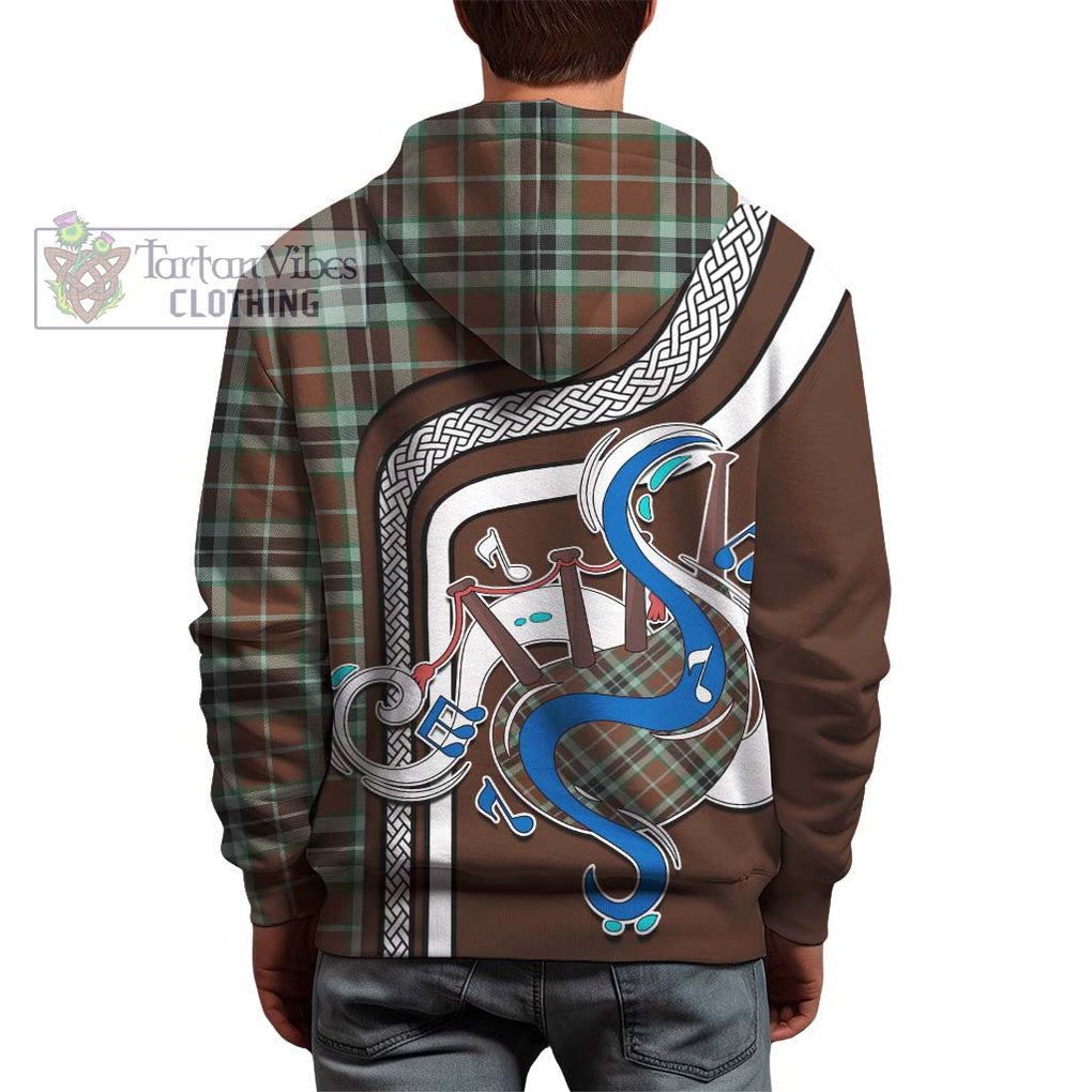 Thomson Hunting Modern Tartan Hoodie with Epic Bagpipe Style - Tartanvibesclothing Shop