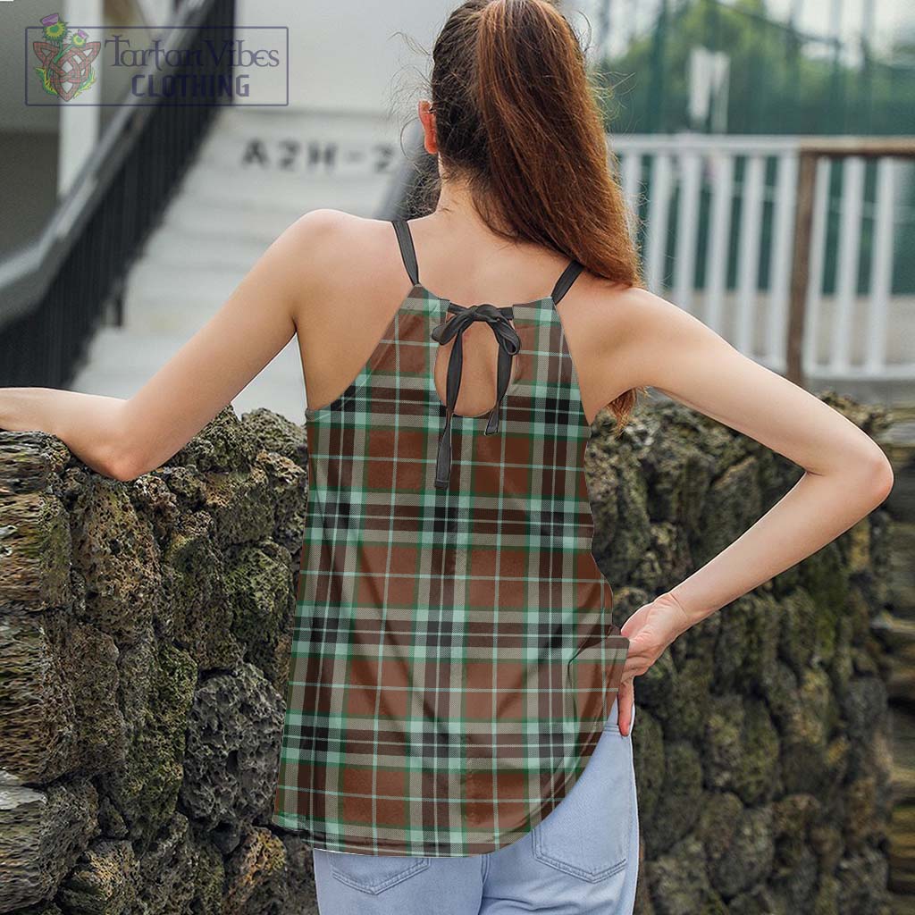 Tartan Vibes Clothing Thomson Hunting Modern Tartan Loose Halter Neck Camisole