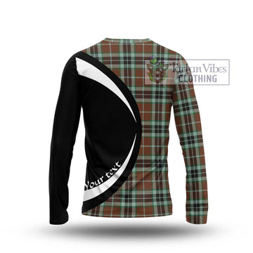 Thomson Hunting Modern Tartan Long Sleeve T-Shirt with Family Crest Circle Style