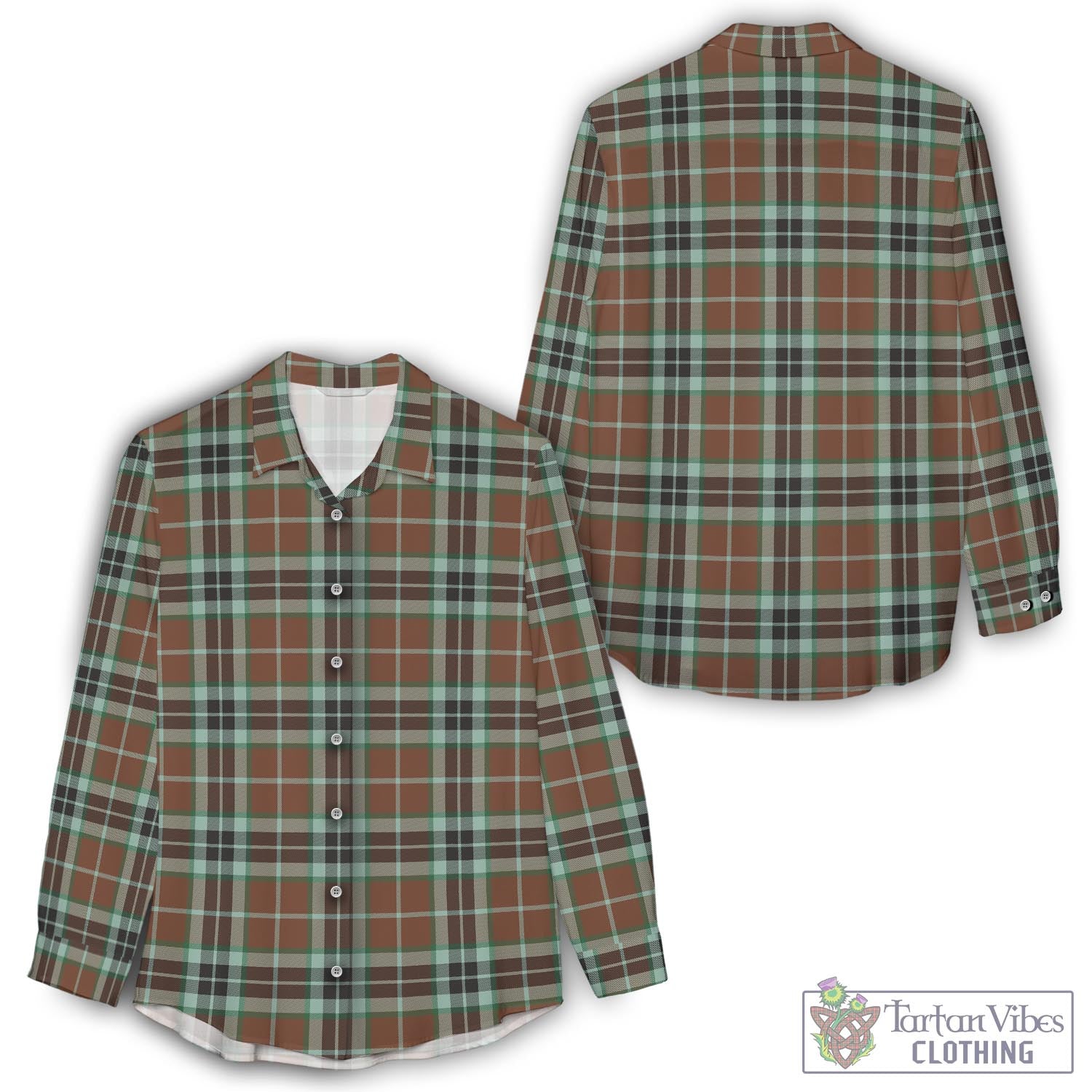 Thomson Hunting Modern Tartan Womens Casual Shirt