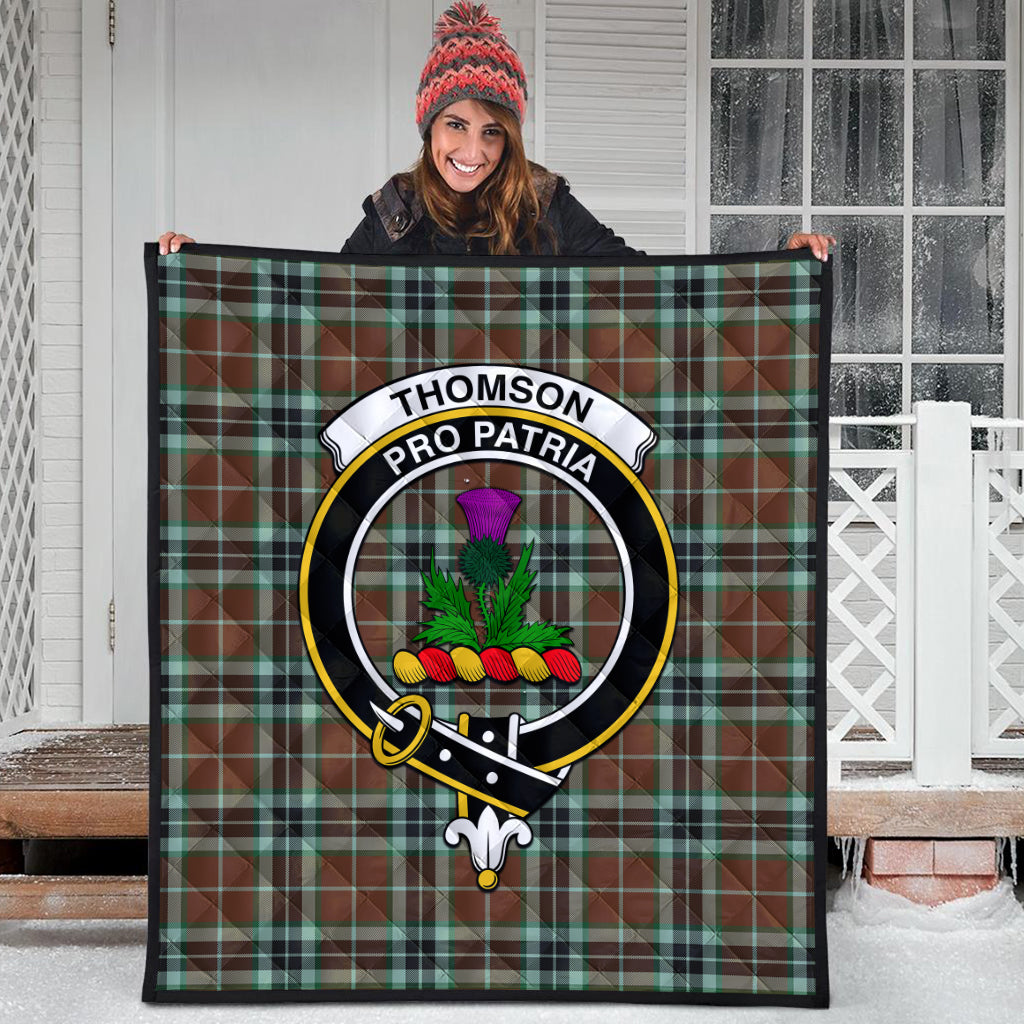 thomson-hunting-modern-tartan-quilt-with-family-crest