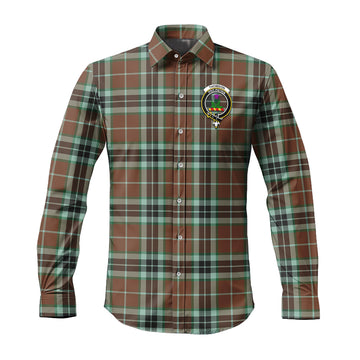 Thomson Hunting Modern Tartan Long Sleeve Button Up Shirt with Family Crest