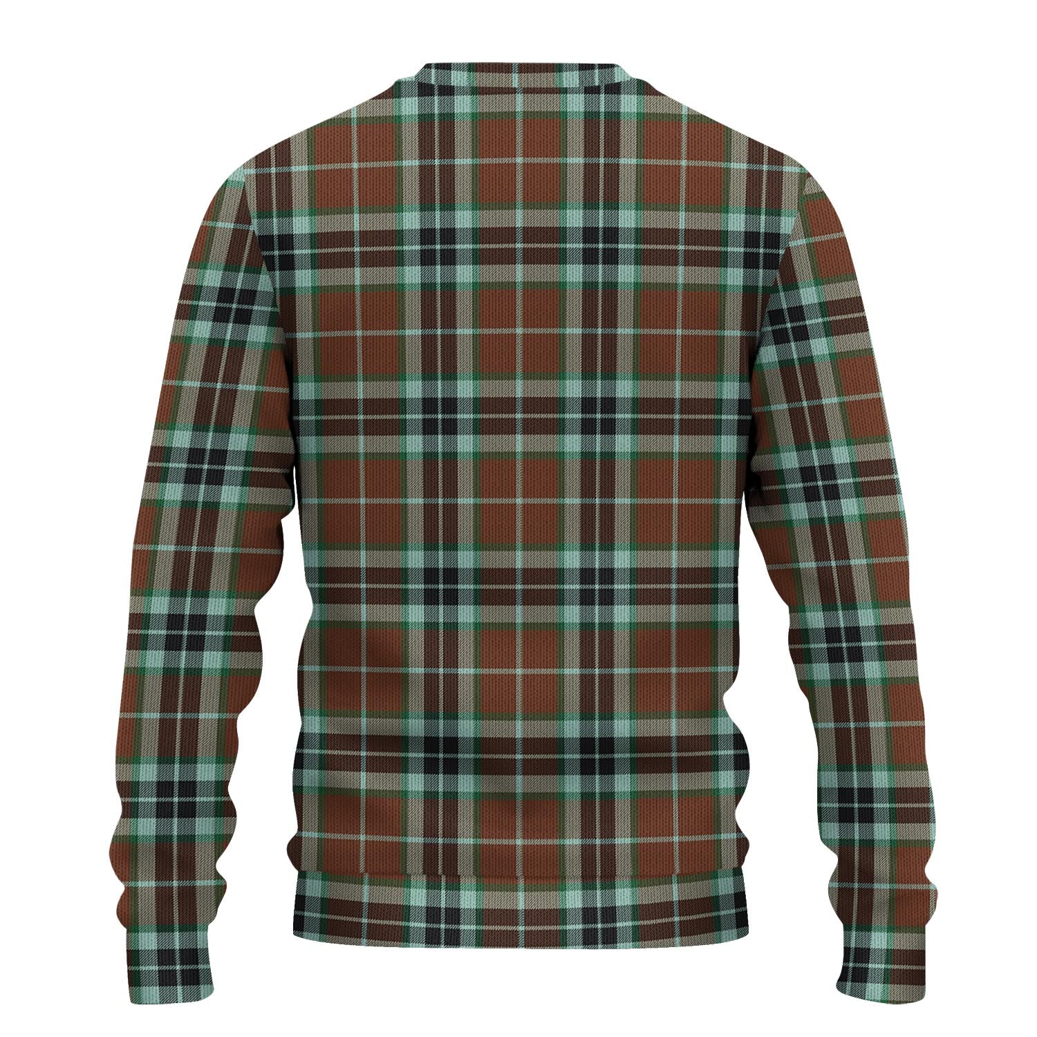 Thomson Hunting Modern Tartan Knitted Sweater with Family Crest - Tartanvibesclothing