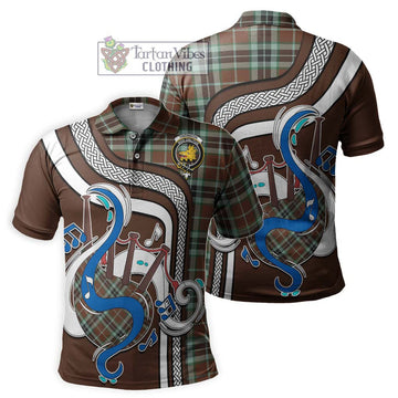 Thomson Hunting Modern Tartan Polo Shirt with Epic Bagpipe Style