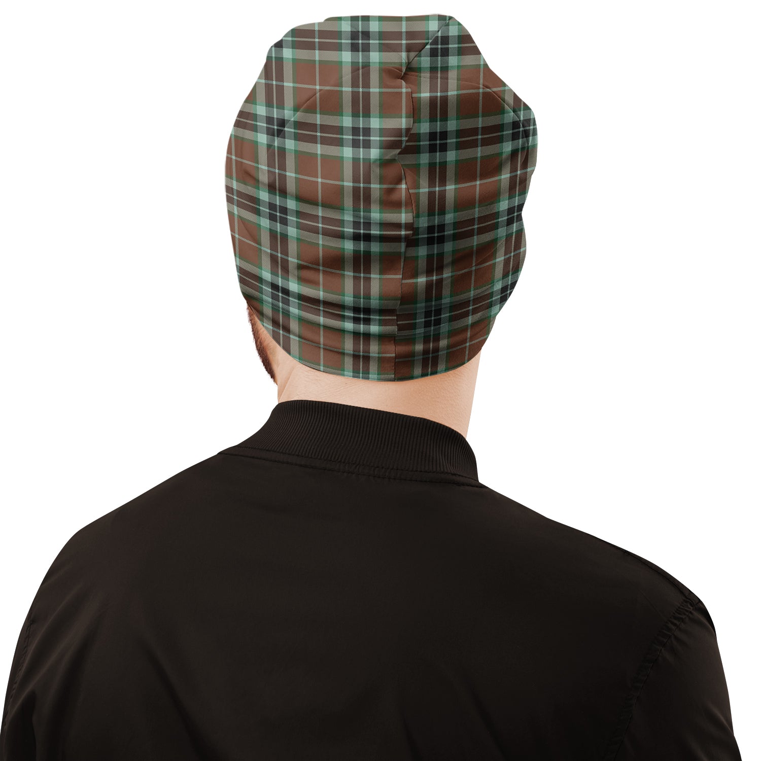 Thomson Hunting Modern Tartan Beanies Hat with Family Crest - Tartan Vibes Clothing