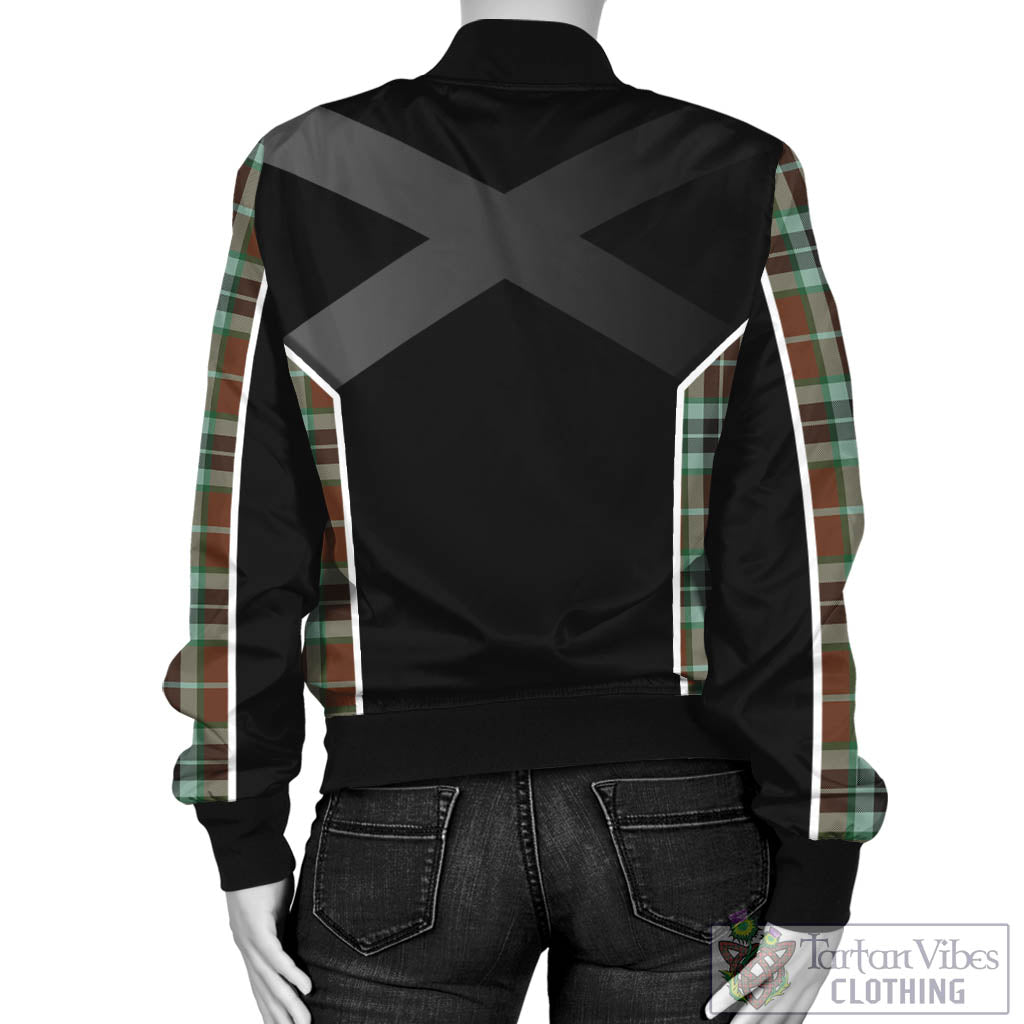 Tartan Vibes Clothing Thomson Hunting Modern Tartan Bomber Jacket with Family Crest and Scottish Thistle Vibes Sport Style