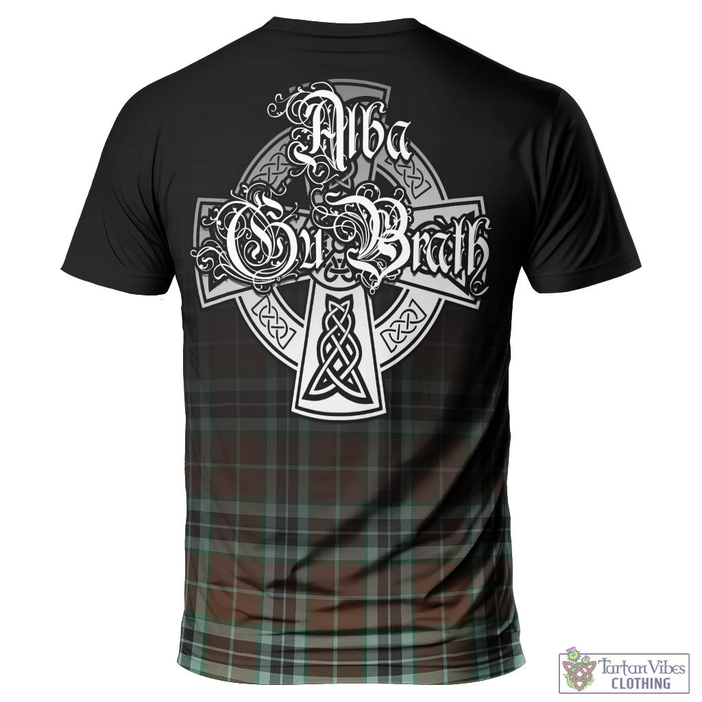 Tartan Vibes Clothing Thomson Hunting Modern Tartan T-Shirt Featuring Alba Gu Brath Family Crest Celtic Inspired