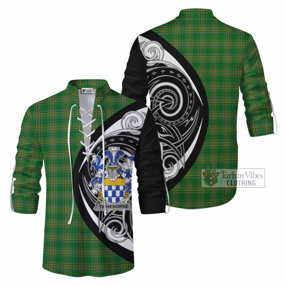 Ticheborne Irish Clan Ghillie Kilt Shirt Celtic Circle Style - Tartan Vibes Clothing
