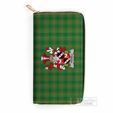 Tickell Irish Clan Tartan Women's Leather Wallet with Coat of Arms One Size 19.7*10.5*3.5 cm - Tartan Vibes Clothing