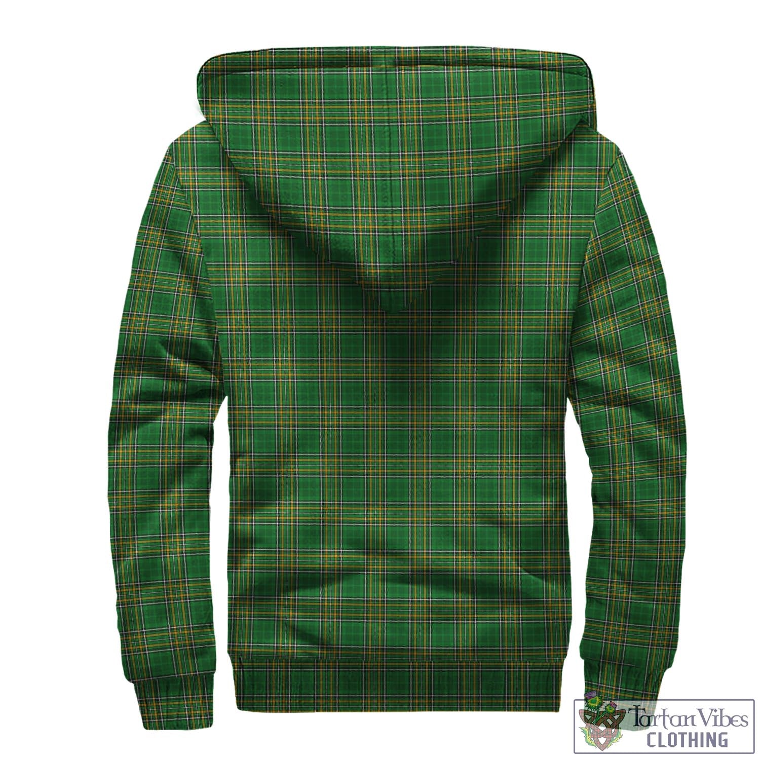 Tickell Irish Clan Tartan Sherpa Hoodie with Coat of Arms - Tartan Vibes Clothing