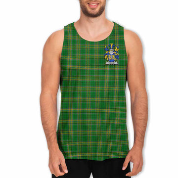 Tierney or O_Tierney Irish Clan Tartan Men's Tank Top with Coat of Arms