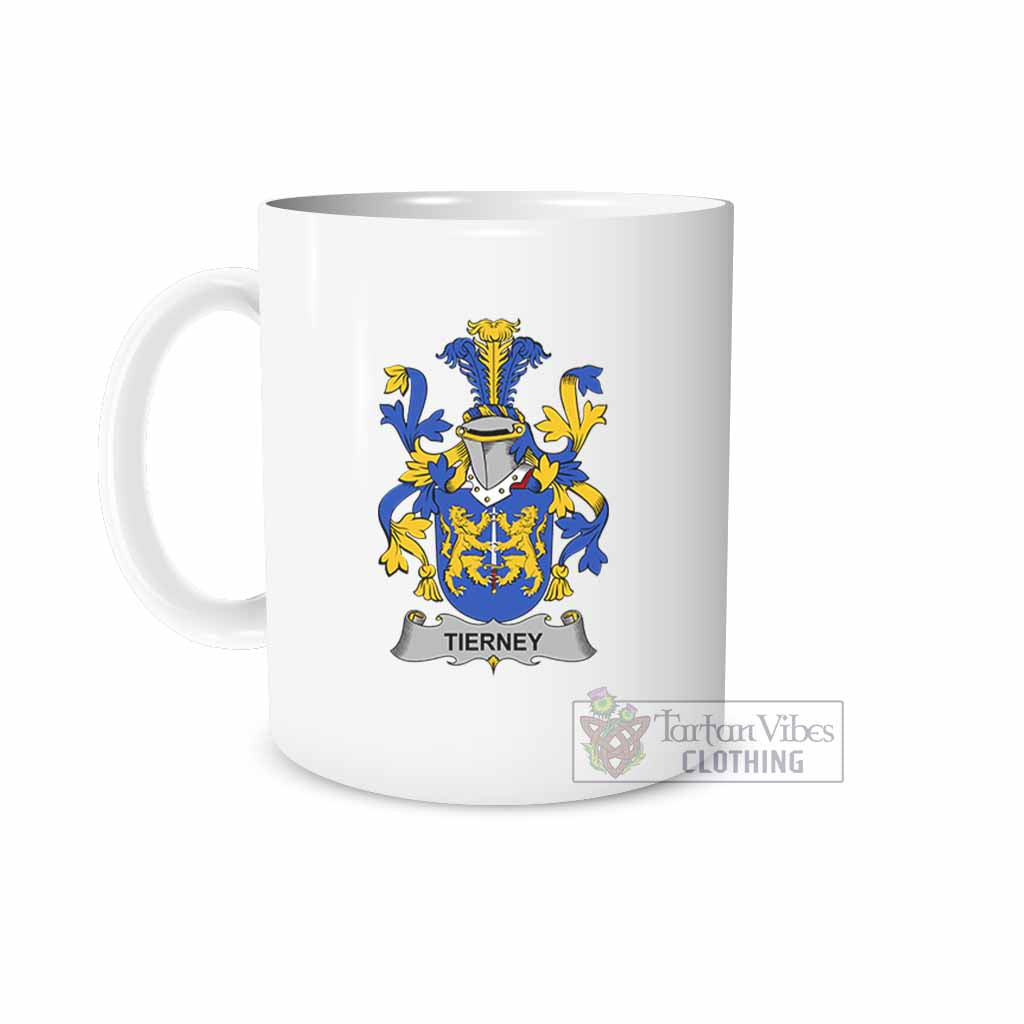 Tartan Vibes Clothing Tierney or O_Tierney Irish Clan Coat of Arms Ceramic Mug