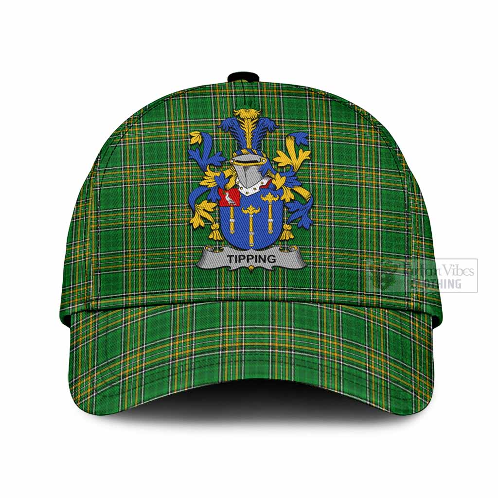 Tartan Vibes Clothing Tipping Irish Clan Tartan Classic Cap with Coat of Arms