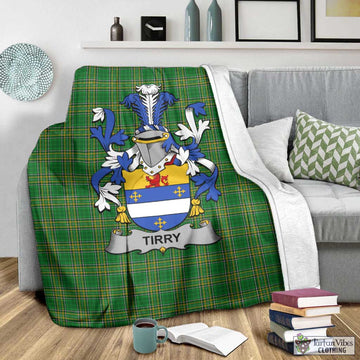 Tirry Irish Clan Tartan Blanket with Coat of Arms - Tartan Vibes Clothing