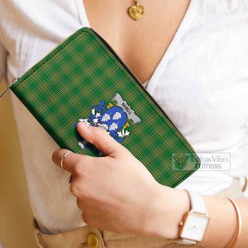 Tobin Irish Clan Tartan Women's Leather Wallet with Coat of Arms - Tartan Vibes Clothing