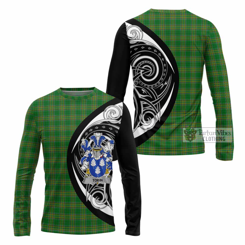 Tobin Irish Clan Long Sleeve T-Shirt Celtic Circle Style - Tartan Vibes Clothing