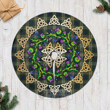 Todd Tartan Christmas Tree Skirt with Thistle Celtic Knot Style Casual Tree Skirts - Tartan Vibes Clothing