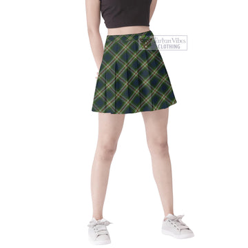 Todd Tartan Women's Plated Mini Skirt Cross Style