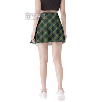 Todd Tartan Women's Plated Mini Skirt Cross Style