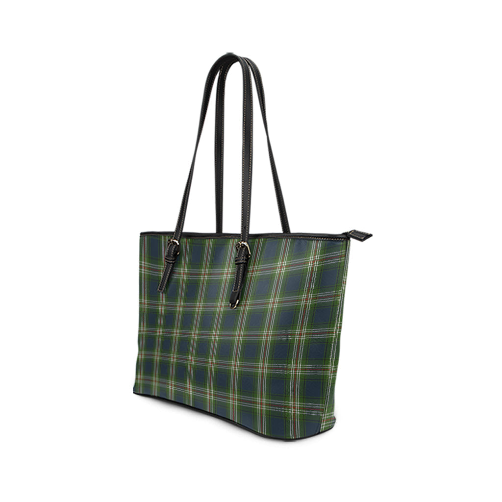 Todd Tartan Leather Tote Bag - Tartan Vibes Clothing