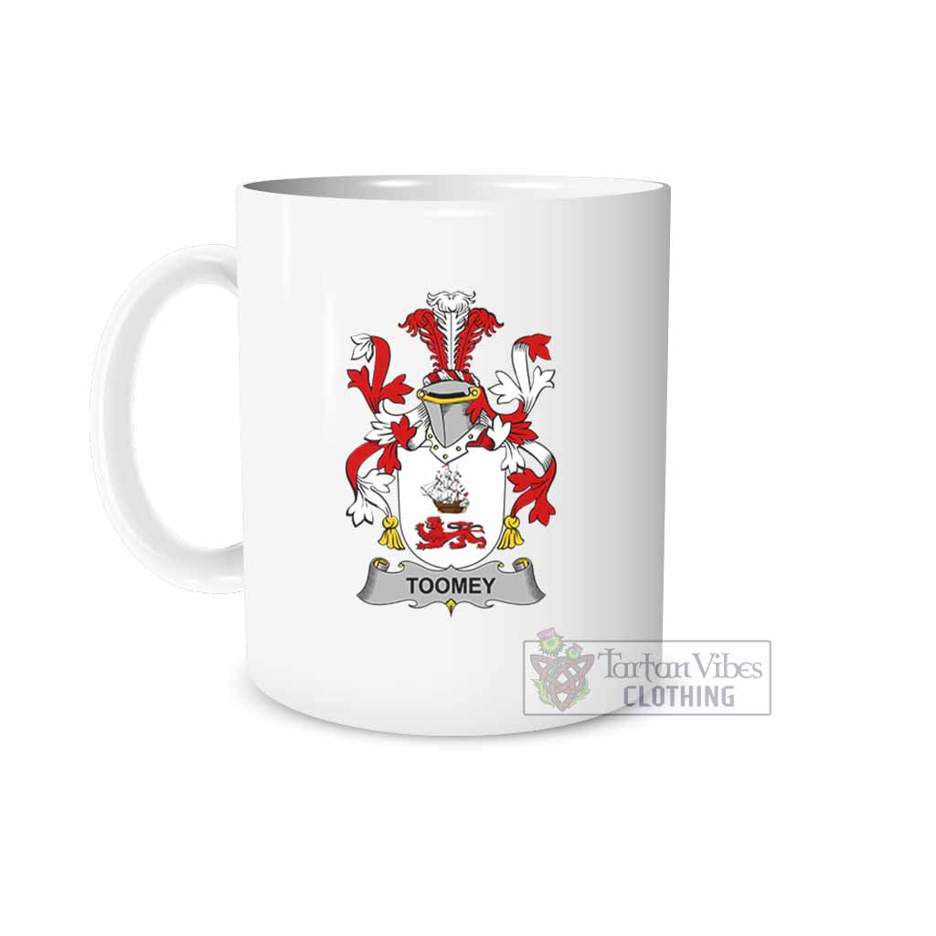 Toomey Irish Clan Coat of Arms Ceramic Mug White - 2D-tartanvibesclothing