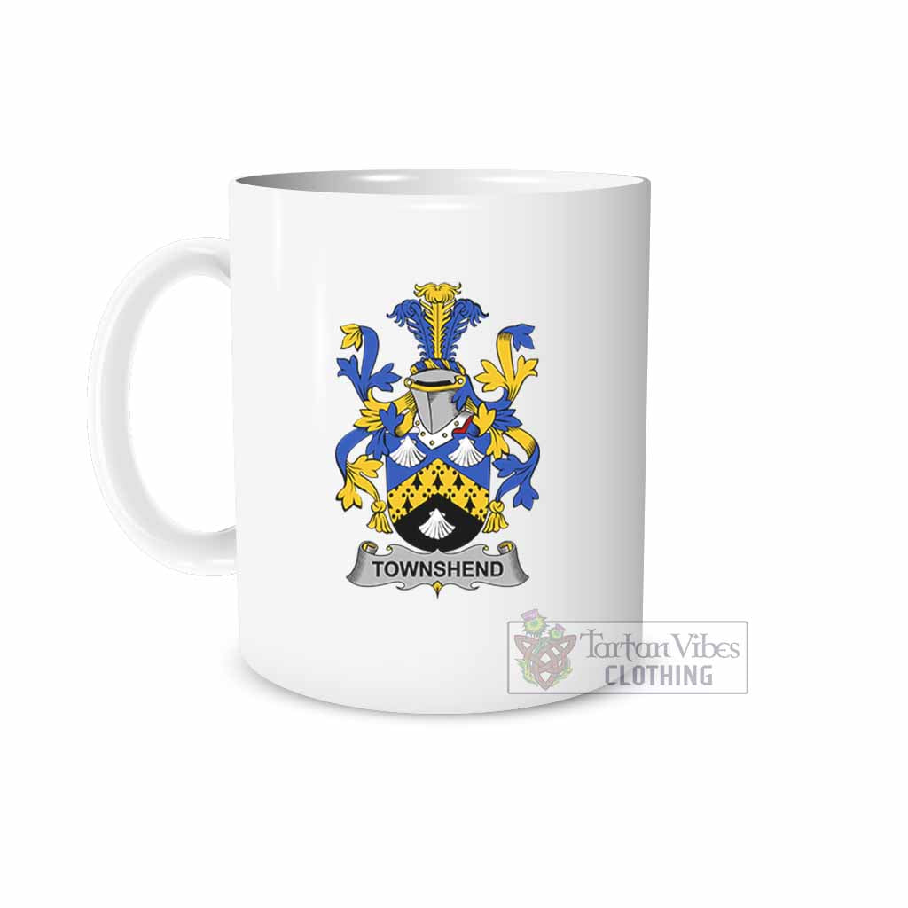 Tartan Vibes Clothing Townshend Irish Clan Coat of Arms Ceramic Mug