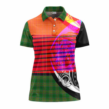 Trant Irish Clan Women's Polo Shirt Celtic Circle Style Women - Tartan Vibes Clothing