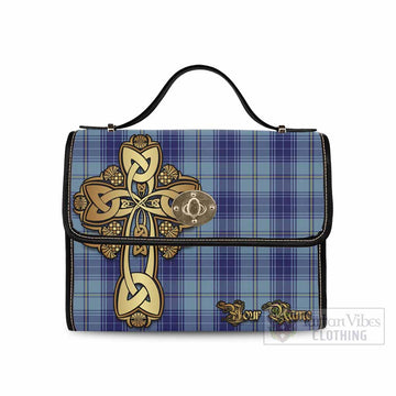 Traynor Tartan Waterproof Canvas Bag Golden Thistle Celtic Cross Style