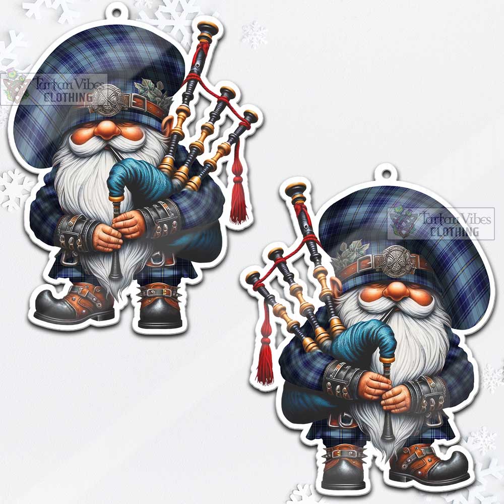 Tartan Vibes Clothing Traynor Tartan Badpiper Gnome Christmas Ornament