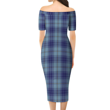 Traynor Tartan Off Shoulder Lady Dress