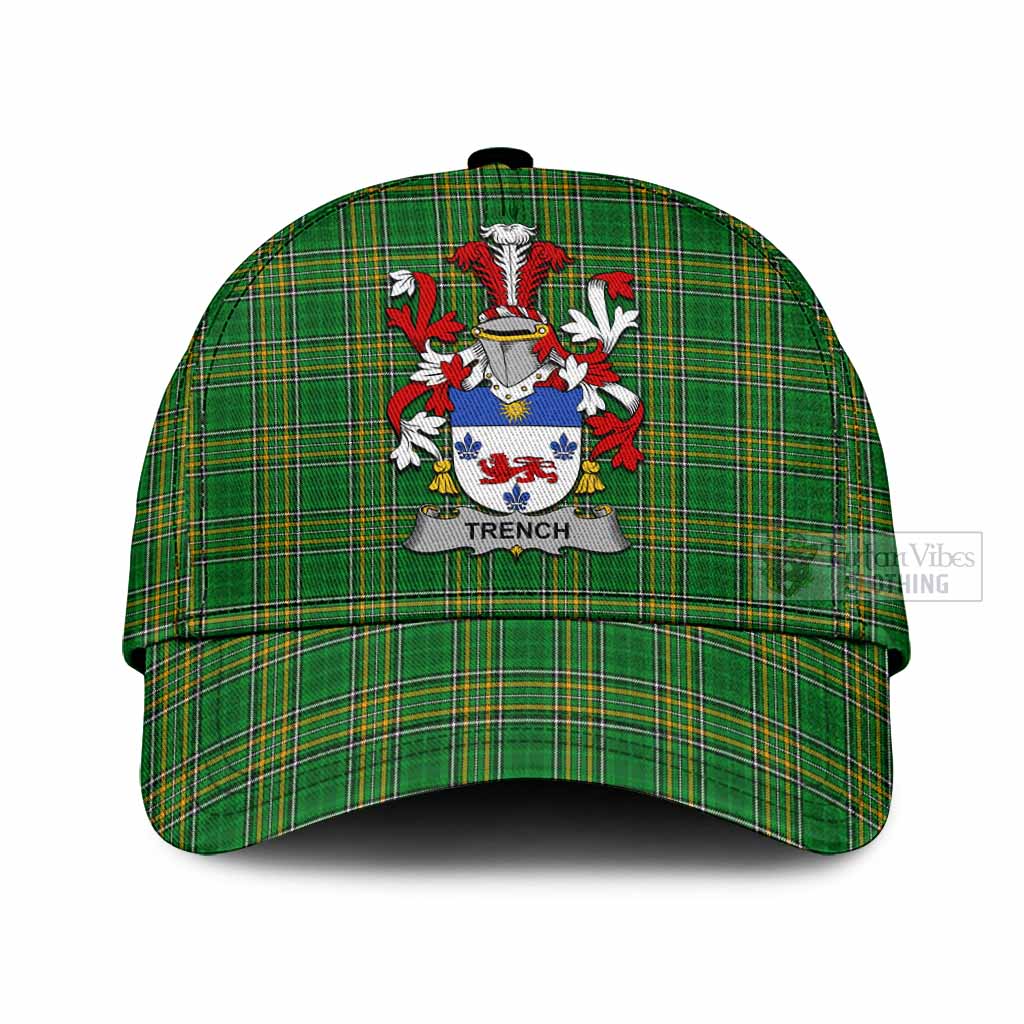 Tartan Vibes Clothing Trench Irish Clan Tartan Classic Cap with Coat of Arms