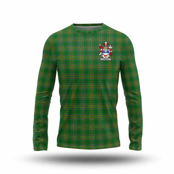 Trench Irish Clan Tartan Long Sleeve T-Shirt with Coat of Arms Unisex - Tartan Vibes Clothing