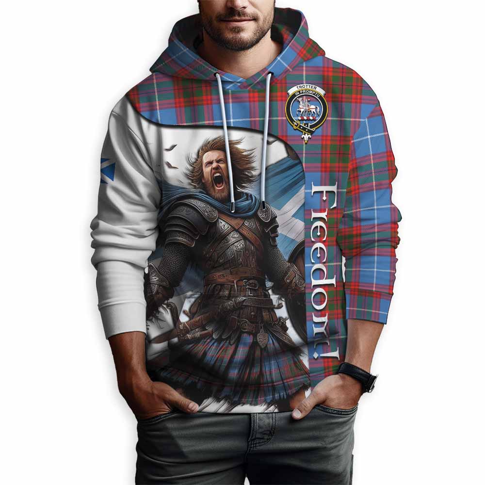 Tartan Vibes Clothing Trotter Crest Tartan Hoodie Inspired by the Freedom of Scottish Warrior