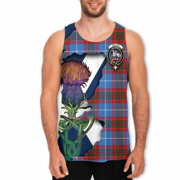 Trotter Tartan Family Crest Men's Tank Top Scottish Thistle Celtic Inspired Men - Tartan Vibes Clothing