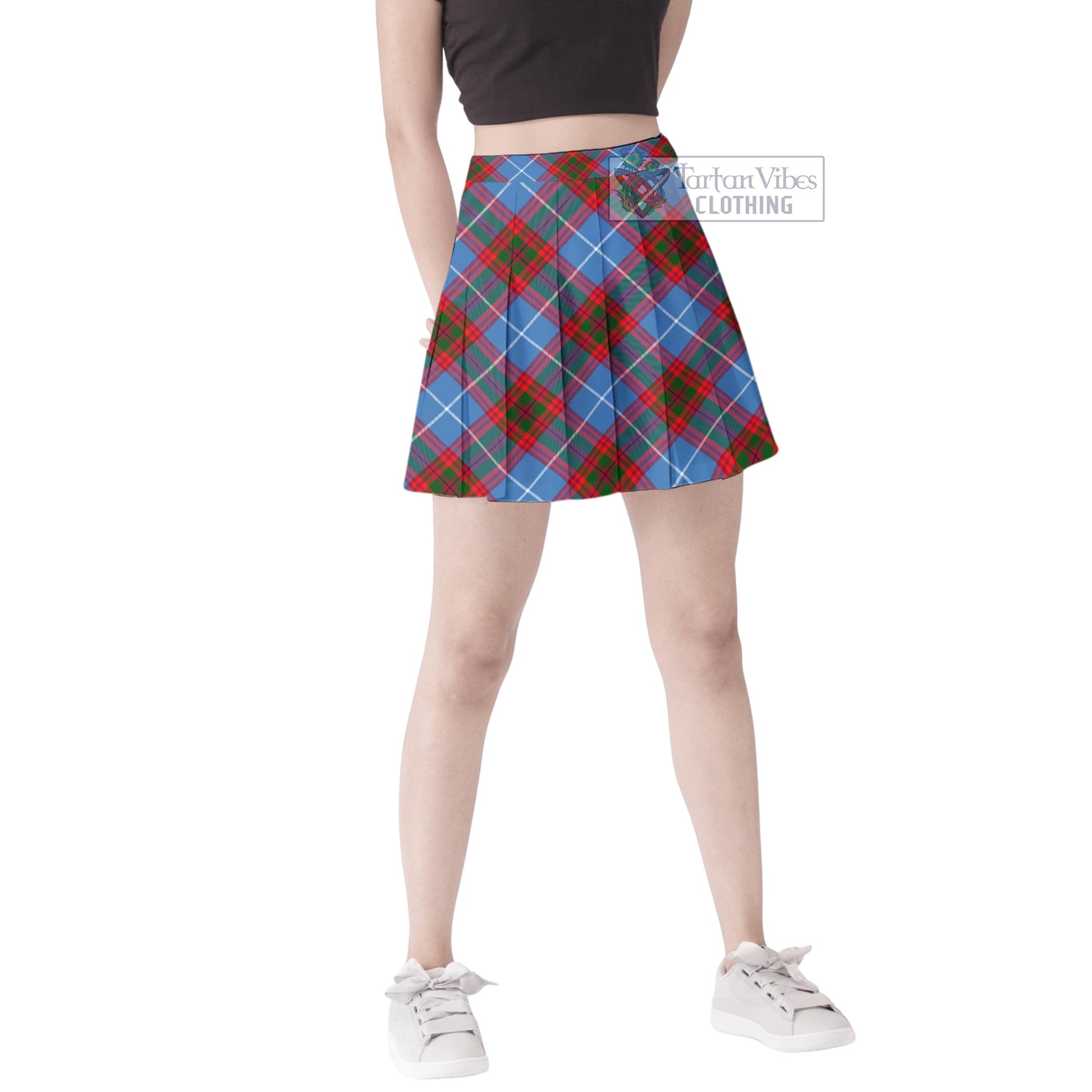 Tartan Vibes Clothing Trotter Tartan Women's Plated Mini Skirt