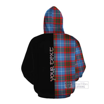 Trotter Tartan Cotton Hoodie with Family Crest and Half Of Me Style