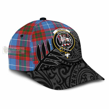 Trotter Tartan Classic Cap with New Zealand Silver Fern Half Style