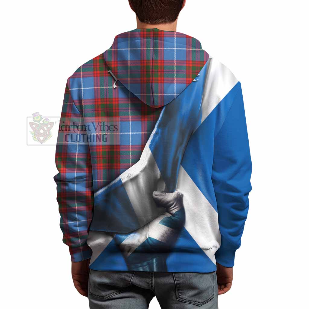 Tartan Vibes Clothing Trotter Tartan Hoodie with Family Crest Scotland Patriotic Style