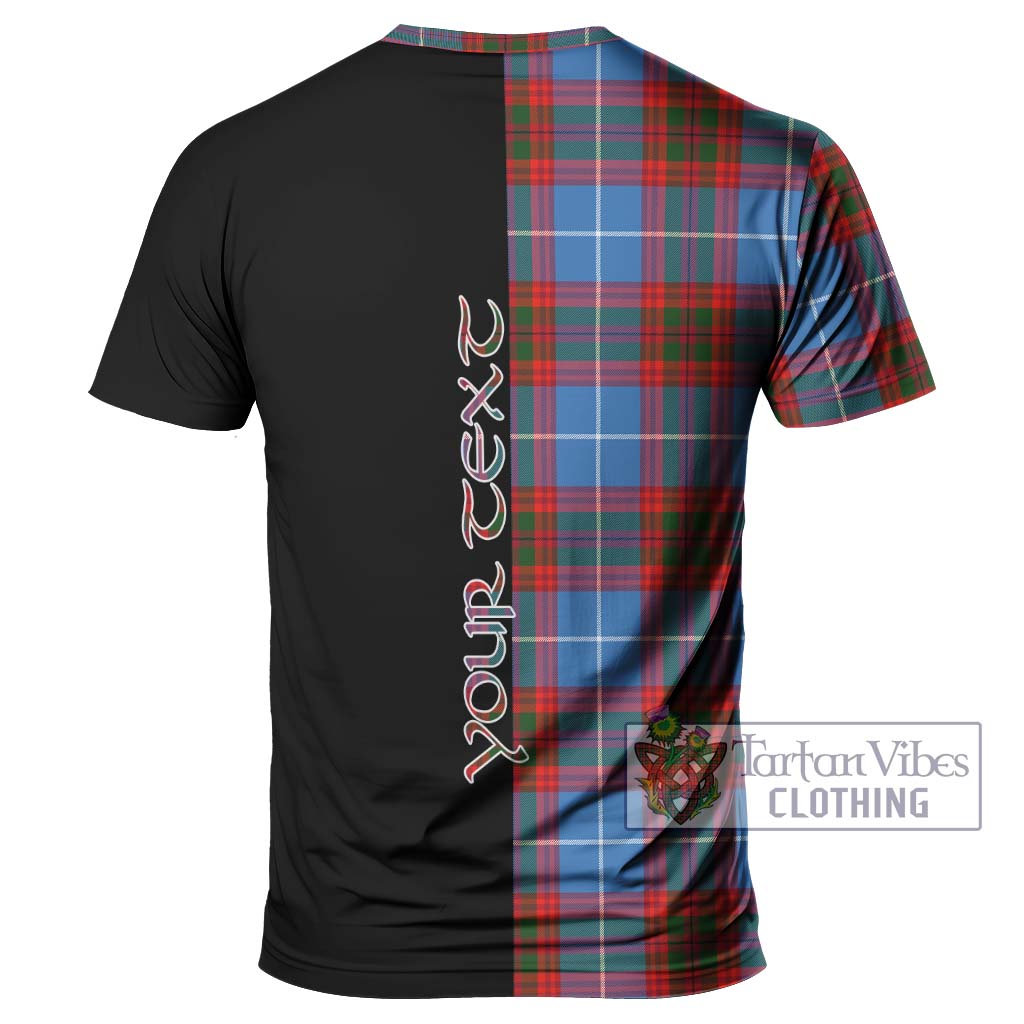 Tartan Vibes Clothing Trotter Tartan T-Shirt with Family Crest and Half Of Me Style