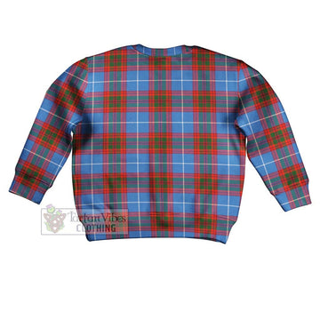 Trotter Tartan Kid Ugly Sweater with Family Crest