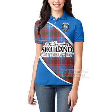 Trotter Family Crest Tartan Women's Polo Shirt Celebrate Saint Andrew's Day in Style