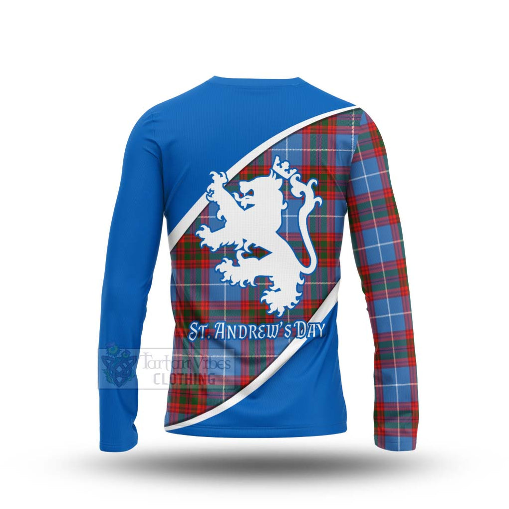 Tartan Vibes Clothing Trotter Family Crest Tartan Long Sleeve T-Shirt Celebrate Saint Andrew's Day in Style