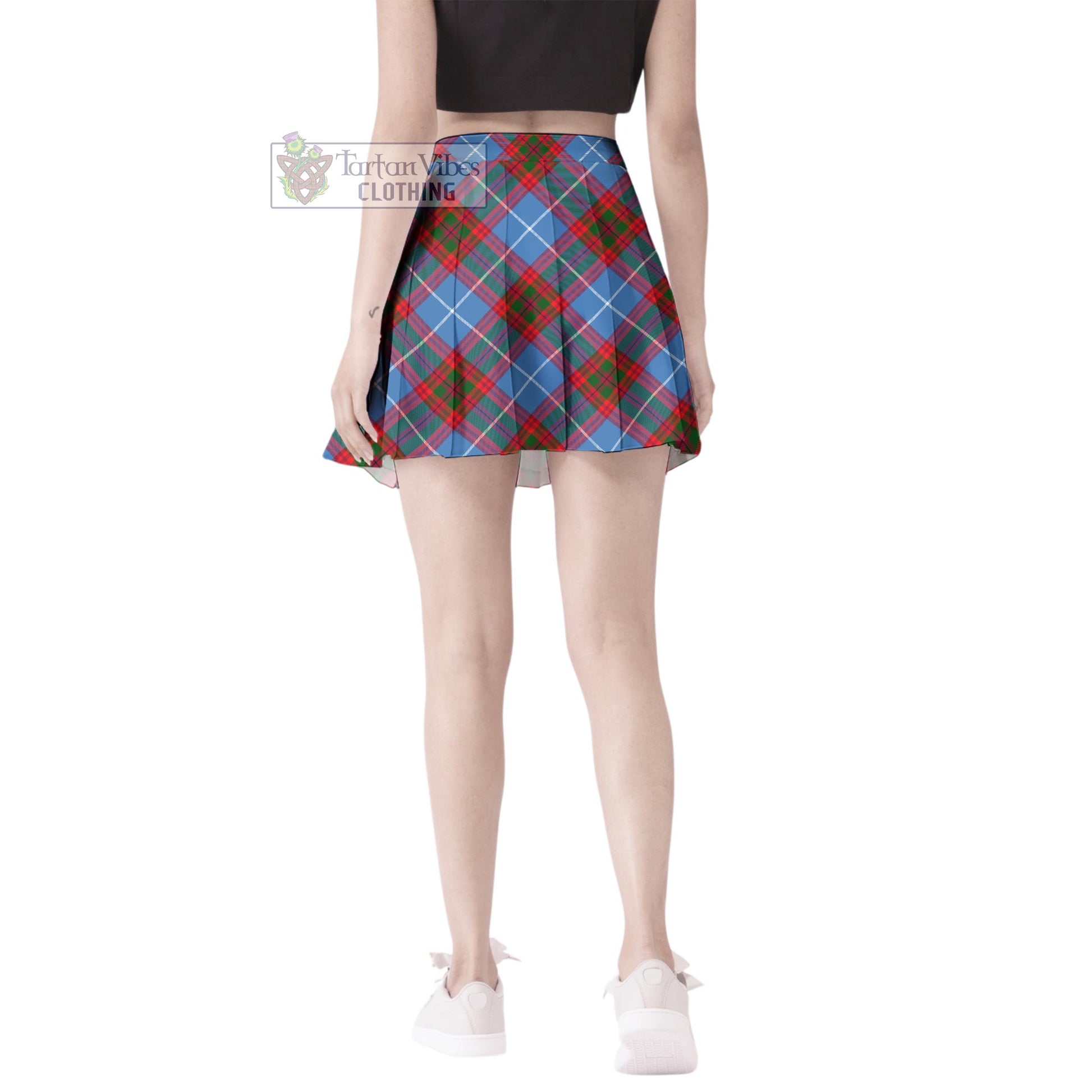 Tartan Vibes Clothing Trotter Tartan Women's Plated Mini Skirt