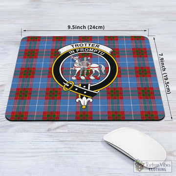 Trotter Tartan Mouse Pad with Family Crest