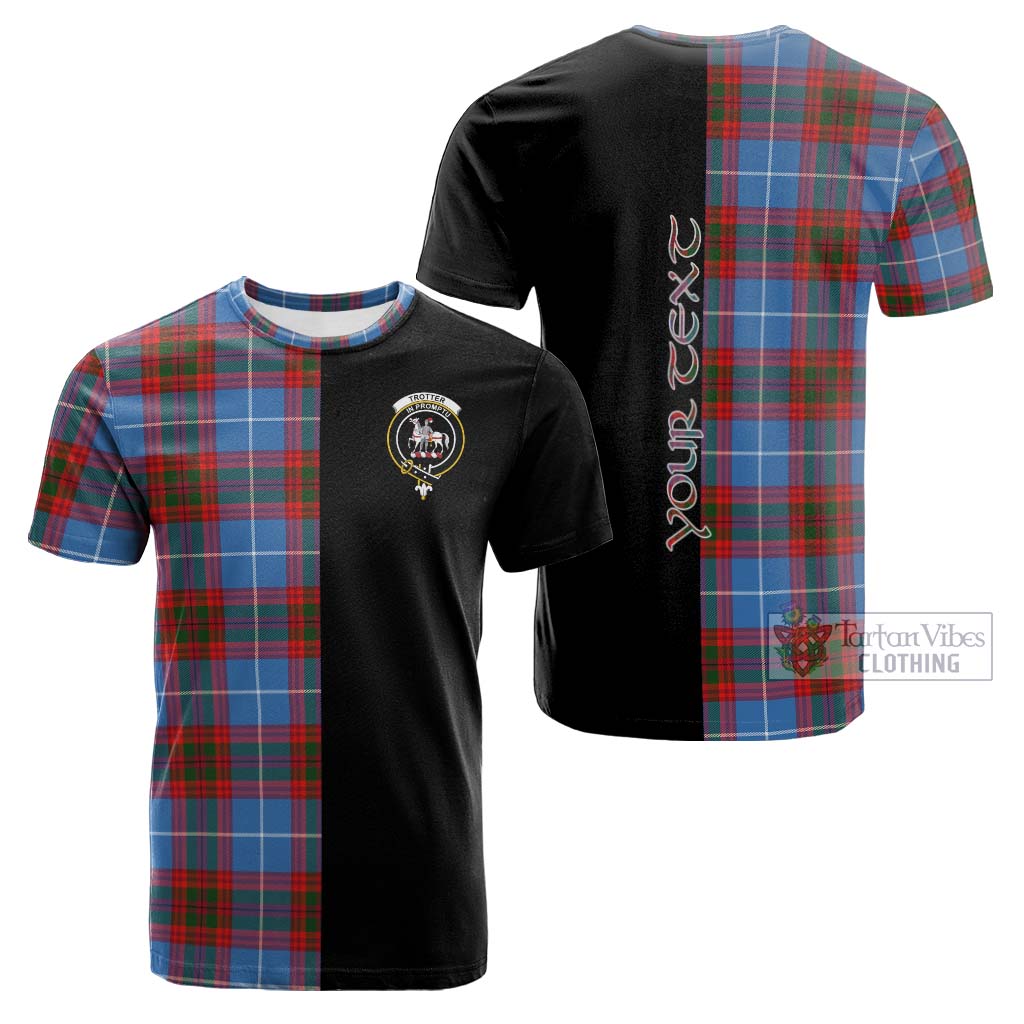 Tartan Vibes Clothing Trotter Tartan Cotton T-shirt with Family Crest and Half Of Me Style