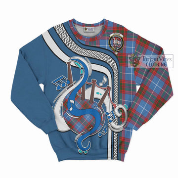 Trotter Tartan Sweatshirt with Epic Bagpipe Style