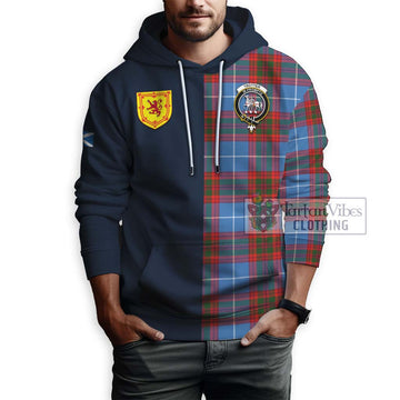 Trotter Tartan Hoodie with Scottish Lion Royal Arm Half Style